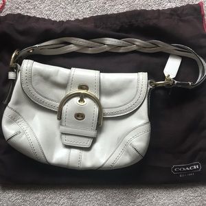 Coach purse in cream